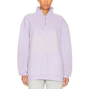 Mayfair Group Choose Kindness Lavender Quarter Zip Pullover Sweatshirt Size S/M